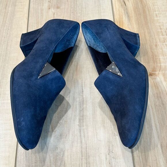 Naturalizer Womens Black Suede Block Heel Shoes Size 7 1/2 N - Picture 6 of 13